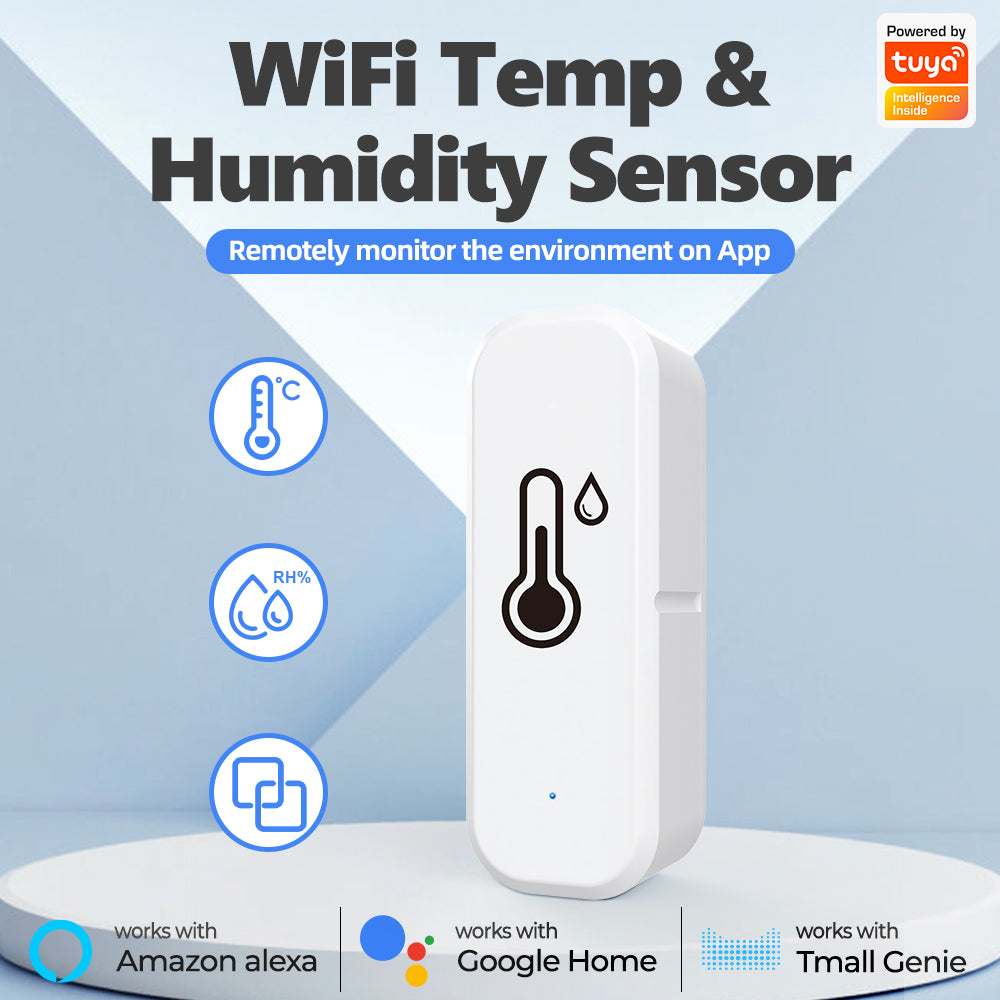 WSD008-W-WIF-BLU WiFi Bluetooth Temperature Humidity Sensor Indoor Wireless Smart Sensor WSD008-W-WIF-BLU WiFi Bluetooth Temperature Humidity Sensor Indoor Wireless Smart Sensor